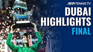 Djokovic captures a fifth Dubai title  Dubai 2020 Final Highlights [upl. by Allicerp]