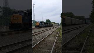 CSX M204 with a Flared Mac at Lyons NY yard [upl. by Orv]