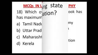 MCQ in Urban Geography [upl. by Nelyahs]