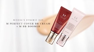 MISSHA’s Dynamic Duo  Boomer  M Perfect Cover BB Cream [upl. by Sylado936]