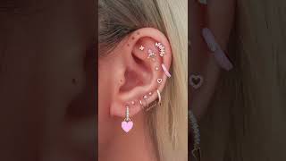 Adorable Heartthemed Ear Piercing Ideas for Valentines Day  Cute Styles for Women [upl. by Nawk]