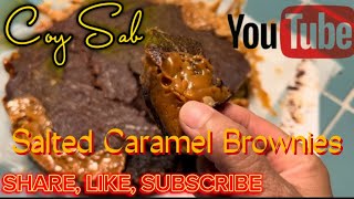 Salted caramel brownies😋youtube ytviral youtubevideos caramel brownies browniesviral ytstudio [upl. by Mcconaghy494]