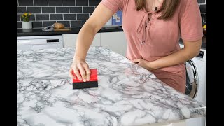 How to cover your worktops using dcfix selfadhesive vinyl film [upl. by Ivetts]