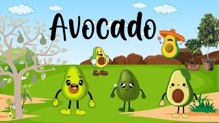 Avocado Song  Learn Fruits for Kids  Educational Learning Songs amp Nursery Rhymes 🌟 [upl. by Adnilec784]