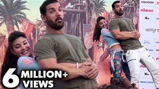 OMG  Jacqueline Fernandez Lifts Up 94kg John Abraham  Dishoom Promotions [upl. by Sylas]