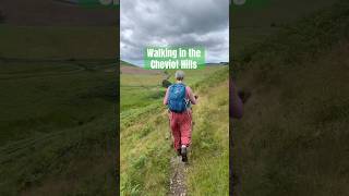 Hiking in the Cheviot range of hills on the Pennine Way scottishborders [upl. by Daeriam627]