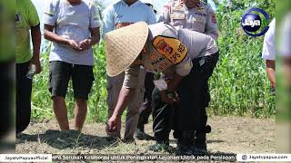 POLRES JAYAPURA HADIRI LAUNCHING GUGUS TUGAS POLRI DUKUNG KETAHANAN PANGAN [upl. by Teresita]