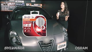 Instalamos Night Breaker Laser XENARC D1S en ALFA ROMEO GIULIETTA  Foco Xenón  Los Expertos OSRAM [upl. by Ainocal]