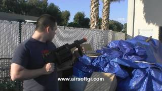 Airsoft GI  CAW 6 Shot 40mm Revolver Airsoft Grenade Launcher [upl. by Regdor]