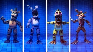 FNAF 2 Movie Design Withered Animatronics Jumpscare amp Workshop Animations [upl. by Tega398]