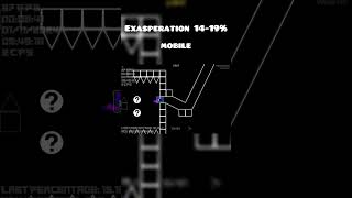 MOBILE Exasperation 1419 geometrydash gddemon gdlayout extremedemon gameplay demonlevel [upl. by Anirol]