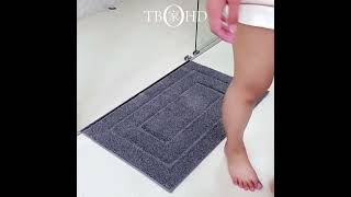 How to Care for Your Solid Color Retro Flocking bathroommat  Non Slip amp Water Absorbentnonslipmat [upl. by Namzed742]