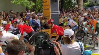 Partenza Cesenatico  Bologna Tour de France 2024 [upl. by Sheya756]