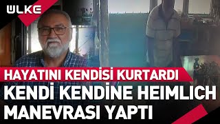 Kendi Kendisine Heimlich Manevrası Yaparak Hayatını Kurtardı [upl. by Varin]