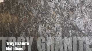 Metalicus Granite Countertop by Troy Granite [upl. by Nyad]