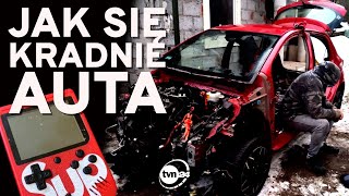 JAK SIĘ KRADNIE AUTA  REPORTAŻ O ZŁODZIEJACH SAMOCHODÓW TVN24 [upl. by Fong]