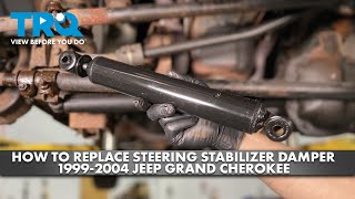 How to Replace Steering Stabilizer Damper 19992004 Jeep Grand Cherokee [upl. by Sada]