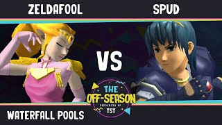 The Off Season  Waterfall Pools  ZeldaFool Zelda VS Spud Marth  SSBM Melee [upl. by Martinsen92]