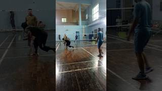 Smash badminton trick shots  badmintons sports powerbadmintonclub shorts [upl. by Alicsirp]