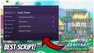 Anime Islands Best Script  Auto Farm Enemies Auto Collect amp More  NO KEY  PASTEBIN [upl. by Hilaire609]