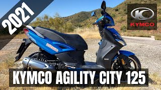 Kymco Agility City 125 2021  Test Ride amp Review Walkaround Soundcheck Acceleration  VLOG295 [upl. by Ynohtn]