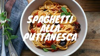 Spagetti alla Puttanesca italyadan günün menüsü [upl. by Puff192]