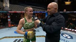 NocheUFC Valentina Shevchenko Entrevista en el Octágono [upl. by Fina]