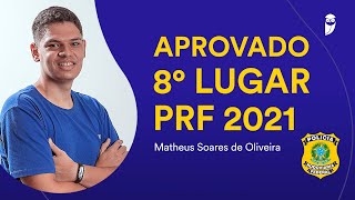 Concurso PRF 1ª fase Entrevista com o 8º lugar Matheus Soares [upl. by Colton526]