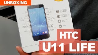 HTC U11 life unboxing y primeras impresiones [upl. by Nivlad]