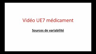 ICM  Source de variabilité [upl. by Alyel]