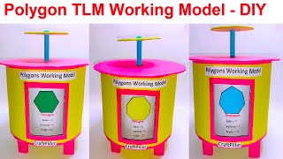 polygon working model maths TLM model  science project  craftpiller howtofunda [upl. by Flossie]