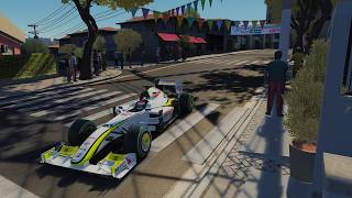 Ruben Barrichello at Mirandopolis Street Circuit BGP001 Assetto Corsa [upl. by Leda]