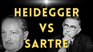 HEIDEGGER vs SARTRE [upl. by Samal432]