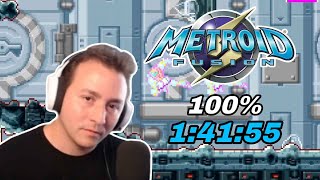 Metroid Fusion 100 Speedrun PB  14155 RTA 108 IGT [upl. by Alor682]