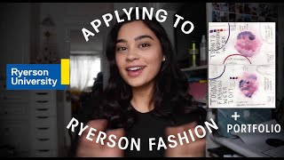 Ryerson Fashion ApplicationPortfolio Advice [upl. by Mokas]