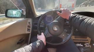 BMW e60 530d 2004 Stage 1 POV Aggressive Driving 0100 test [upl. by Erreit737]