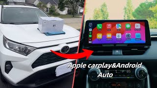 Toyota Rav4 20192022 Roadanvi 123 inch screen Android Head Unit installation full review [upl. by Aksoyn755]