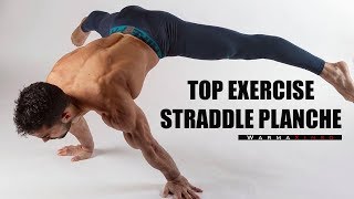 Top straddle planche exercise  WX [upl. by Zzahc558]