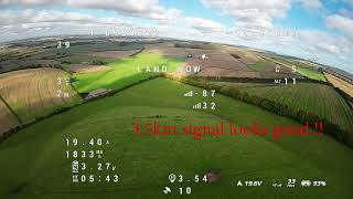 Testing the Chimera 7 on a 7 km round trip OSD  Radiomaster Zorro  Happymodel EP2 Flight 4000mah [upl. by Ylrad]