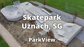 Skatepark Uznach SG  Schweiz ParkView Tour 257 [upl. by Fafa308]