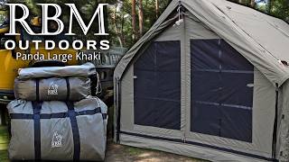 AMAZONS MOST AWESOME INFLATABLE LUXURY TENT Panda Air Large Khaki from RBM Outdoors [upl. by Ahseekat]