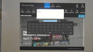 Web and YouTube on HoloLens with Microsoft Edge Browser [upl. by Shawna]