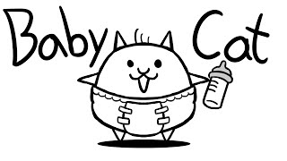 Baby Cat Battle Cats Animation [upl. by Urbanus]