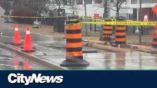 Construction continues to fix Eglinton Crosstown project deficiencies [upl. by Anaejer]