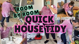 Quick House Tidy  20 min clean with me [upl. by Anneh90]