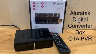 Aluratek Digital Converter Box and PVR Review and Tutorial  OTA Antenna TV Recording [upl. by Nissensohn]