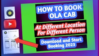 How to book ola cabs  2023  at different place for other person 🚔🏍️🚕 how to install ola app 2023 [upl. by Olav637]