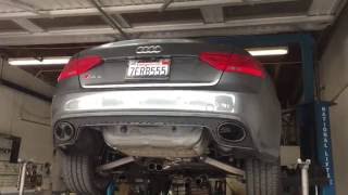 Audi RS5 Akraprovic Titanium Exhaust w Resonator Delete [upl. by Calla]