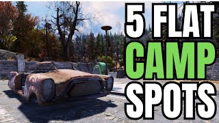 Fallout 76 Best FLAT CAMP Locations [upl. by Nenney548]