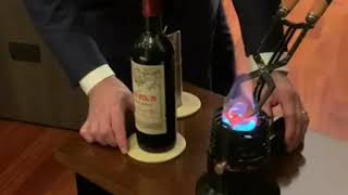 How to Open a 1961 Château Pétrus Wine Bottle [upl. by Friday576]